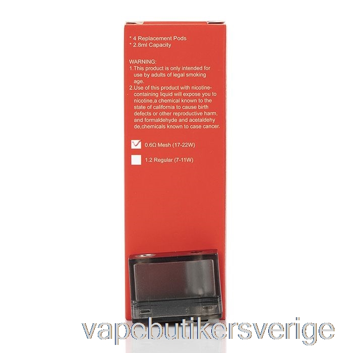 Vape Sverige Hugo Vapor Kylin Ersättningsskidor 0,6ohm Pods
